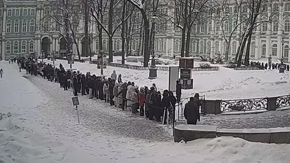 Фото: Снимок с веб-камеры официального сайта Эрмитажа