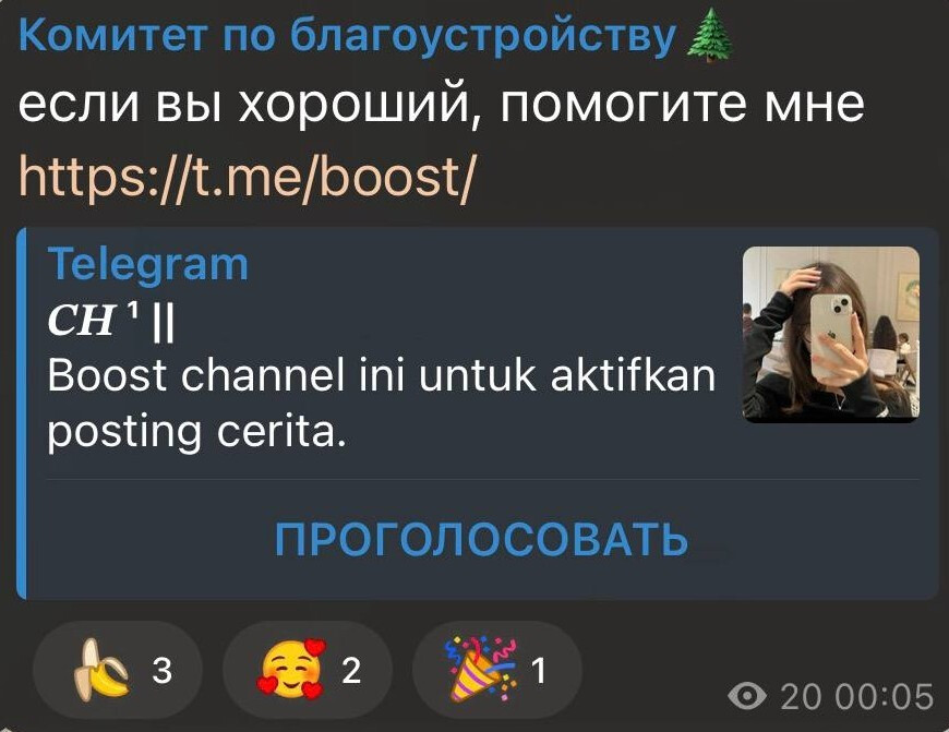 Взлом Telegram комитета по благоустройству