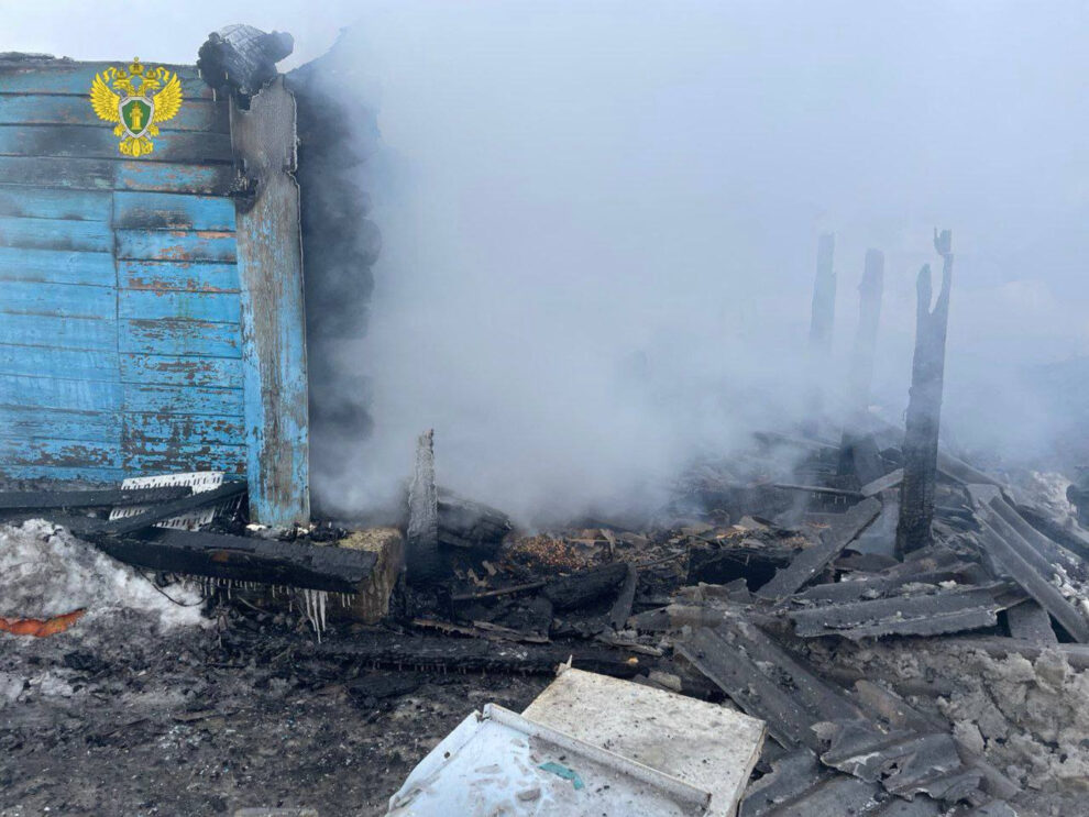 Семья с двумя детьми погибла в пожаре под Рязанью, возбуждено уголовное дело