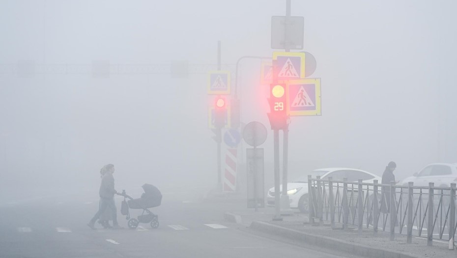 Густой туман в Петербурге