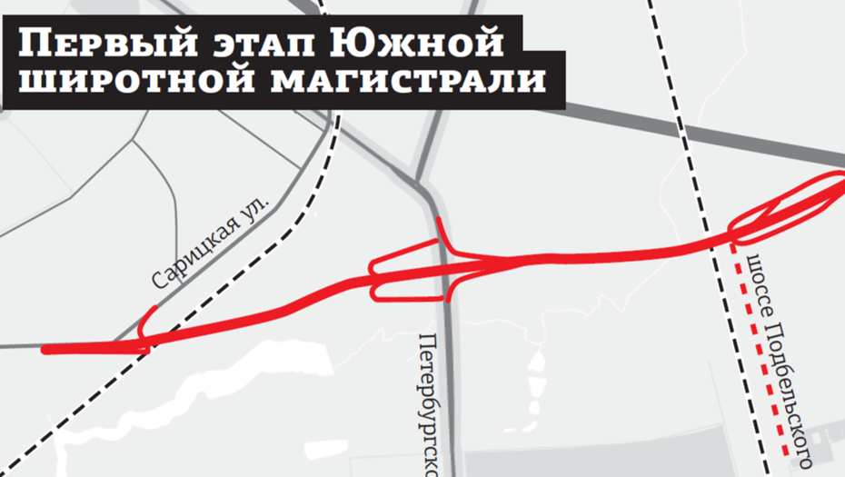 Южная широтная магистраль в Пушкине
