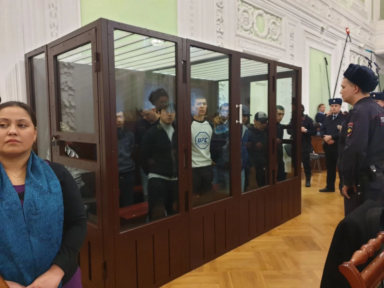 Суд над фигурантами дела о теракте. Фото: Объединенная пресс-служба судов Санкт-Петербурга