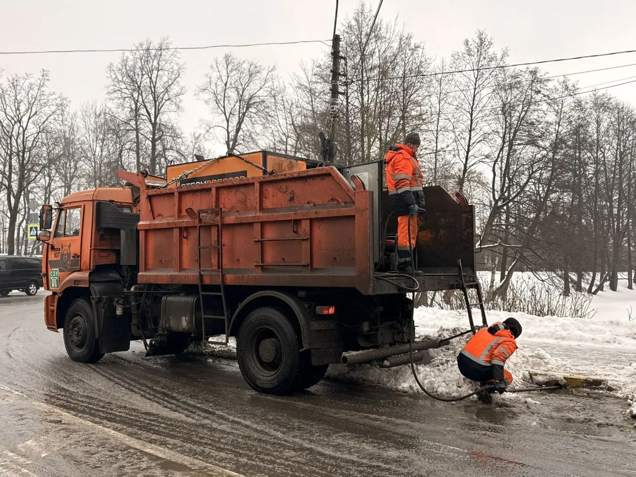 Снег в Петербурге