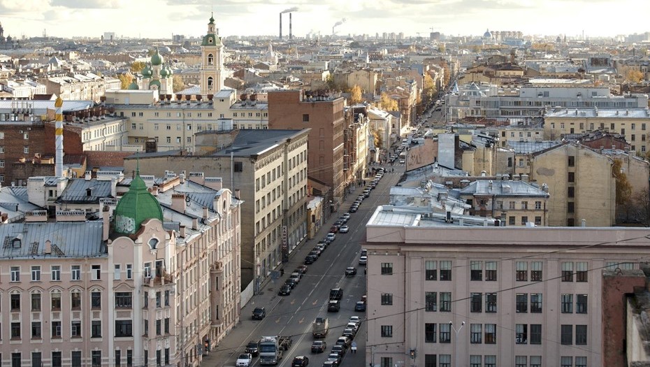 Дорожные работы на Васильевском острове
