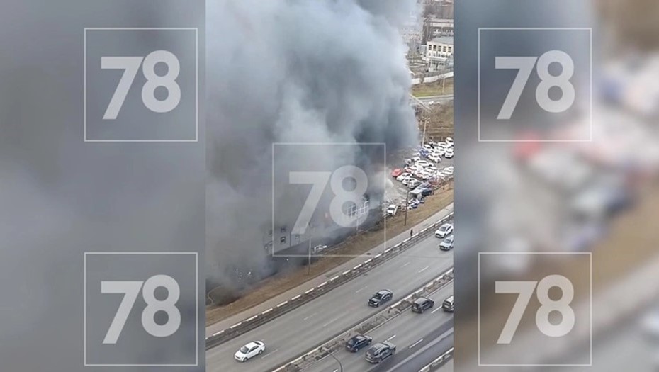 Пожар в автосервисе