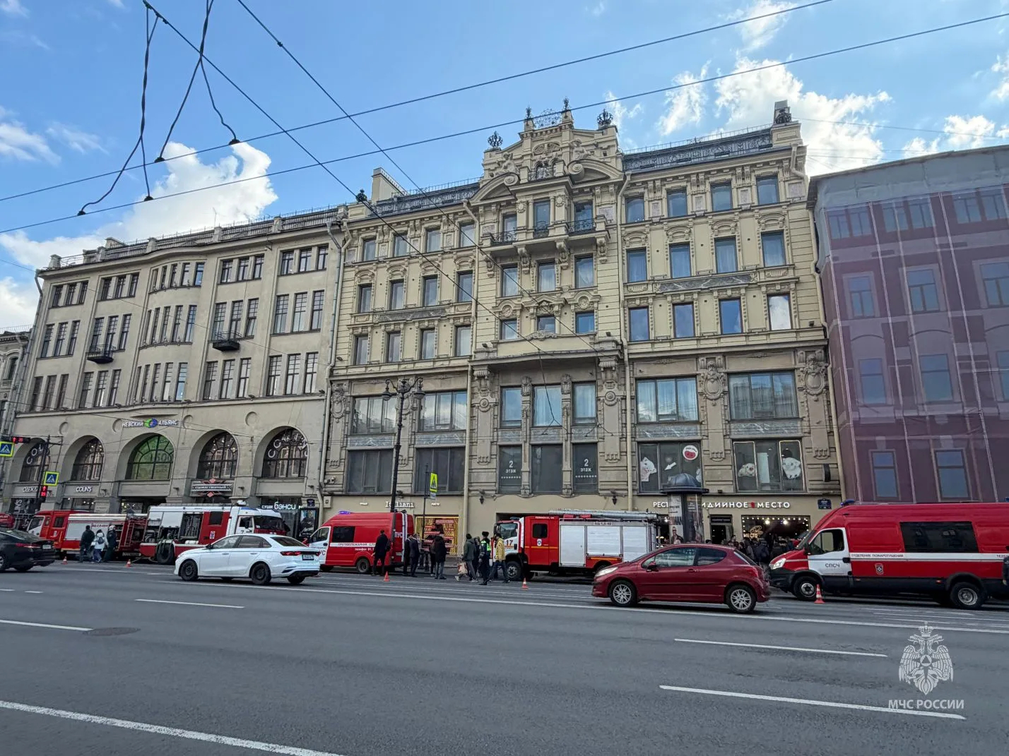 Пожар на Невском проспекте, 65