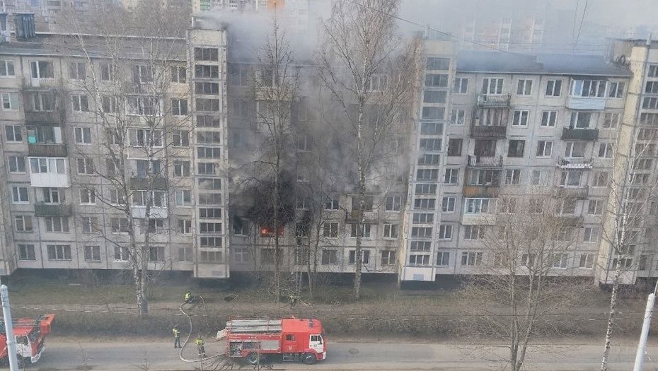 Пожар на проспекте Мечникова